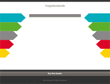 Tablet Screenshot of hoppetosse.de
